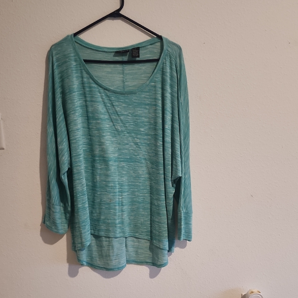 Bay Studio Green Oversized Long Sleeve Blouse